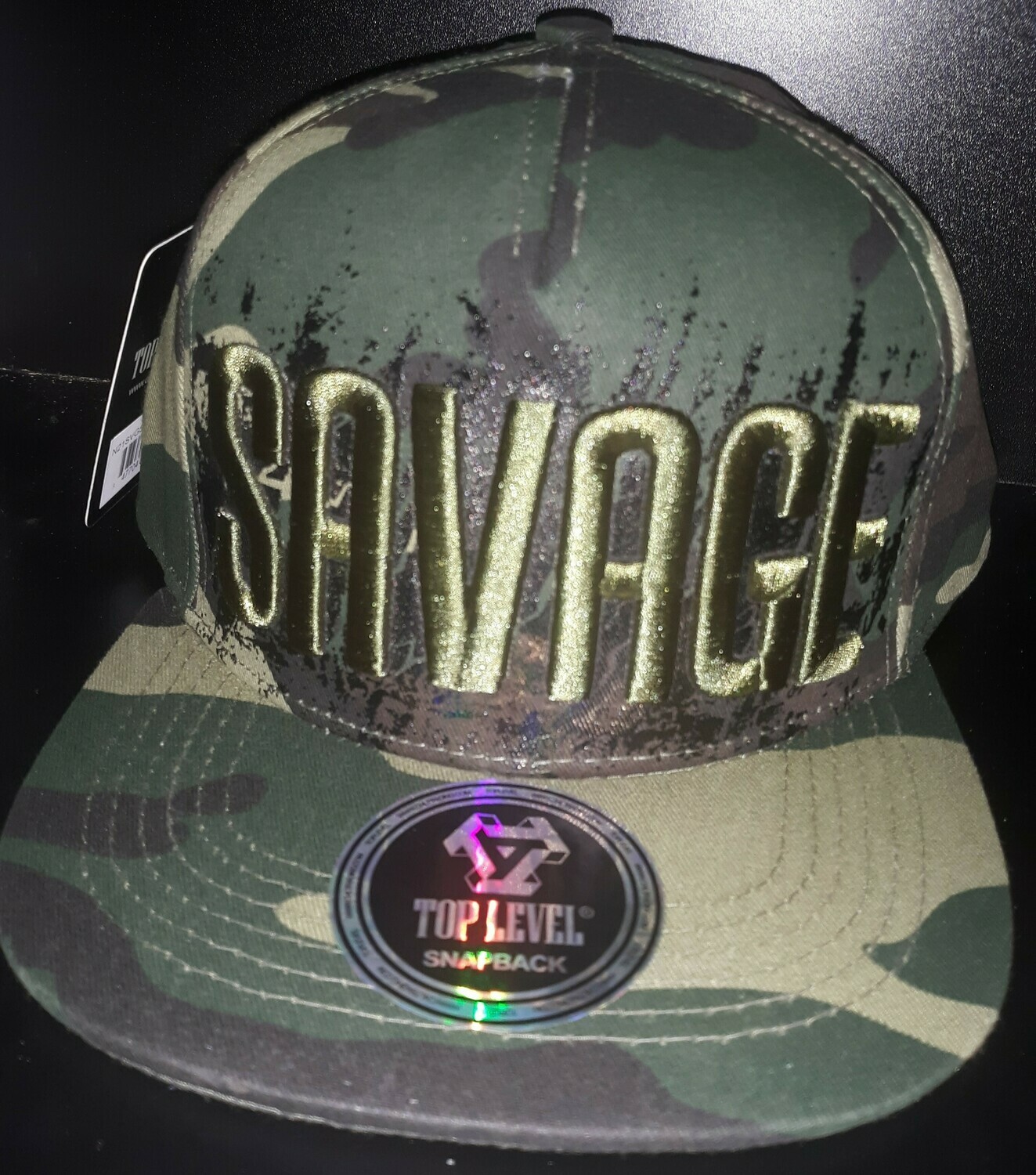 BrokenSpirit_Apparel (BSA) Military Camo SAVAGE Hat