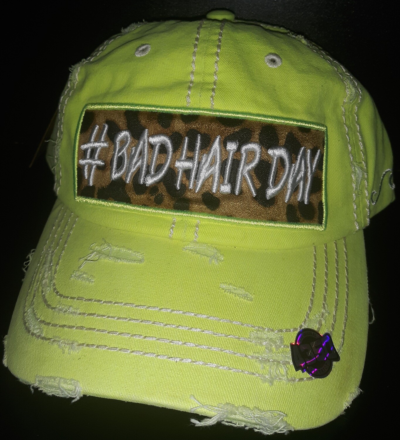 BrokenSpirit_Apparel (BSA) #BADHAIRDAY Neon Yellow Hat