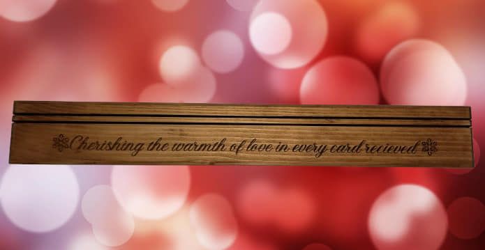 Christmas card stand