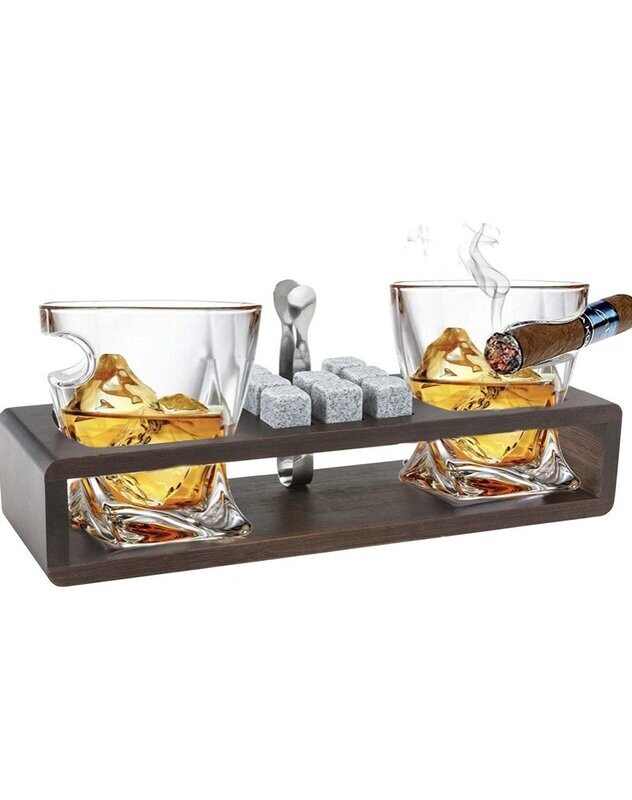 Cigar Whiskey Glass Set