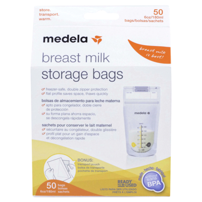 Breast Milk Storage Bags - 50 Count