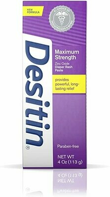Desitin Maximum Strength Diaper Rash Cream with Zinc Oxide 4 oz