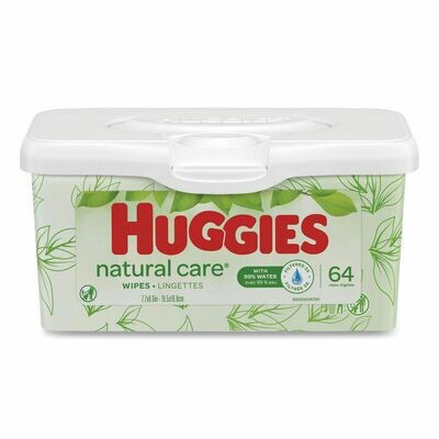 Huggies Natural Care Sensitive Wipes, 64 count