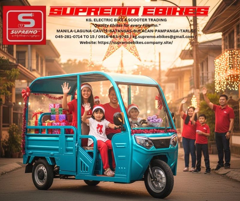 HAPPY TRIKE (FAMILY OR BUSINESS TYPE ELECTRIC BIKE)