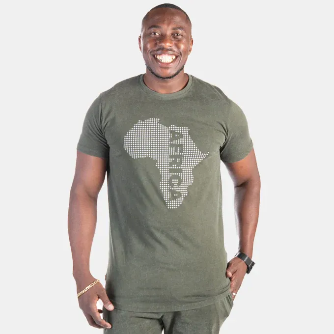 Embellished Africa Cotton T-shirt