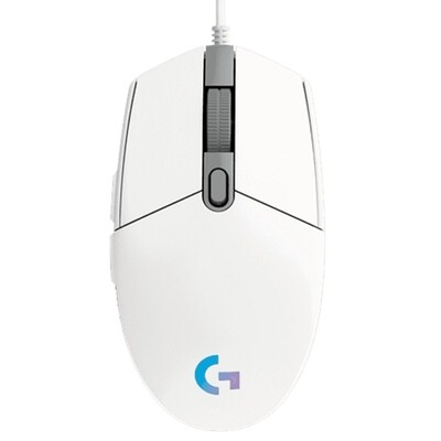 Logitech G102 Light Sync Wired Gaming (White)