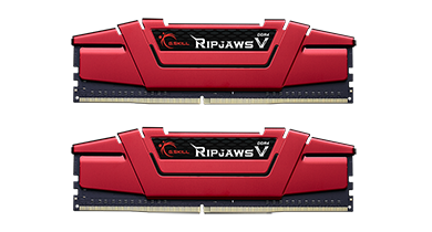 Gskill Ripjaws 16GB (8G x 2) DDR4 3200 MHz (CL 16) (Red)