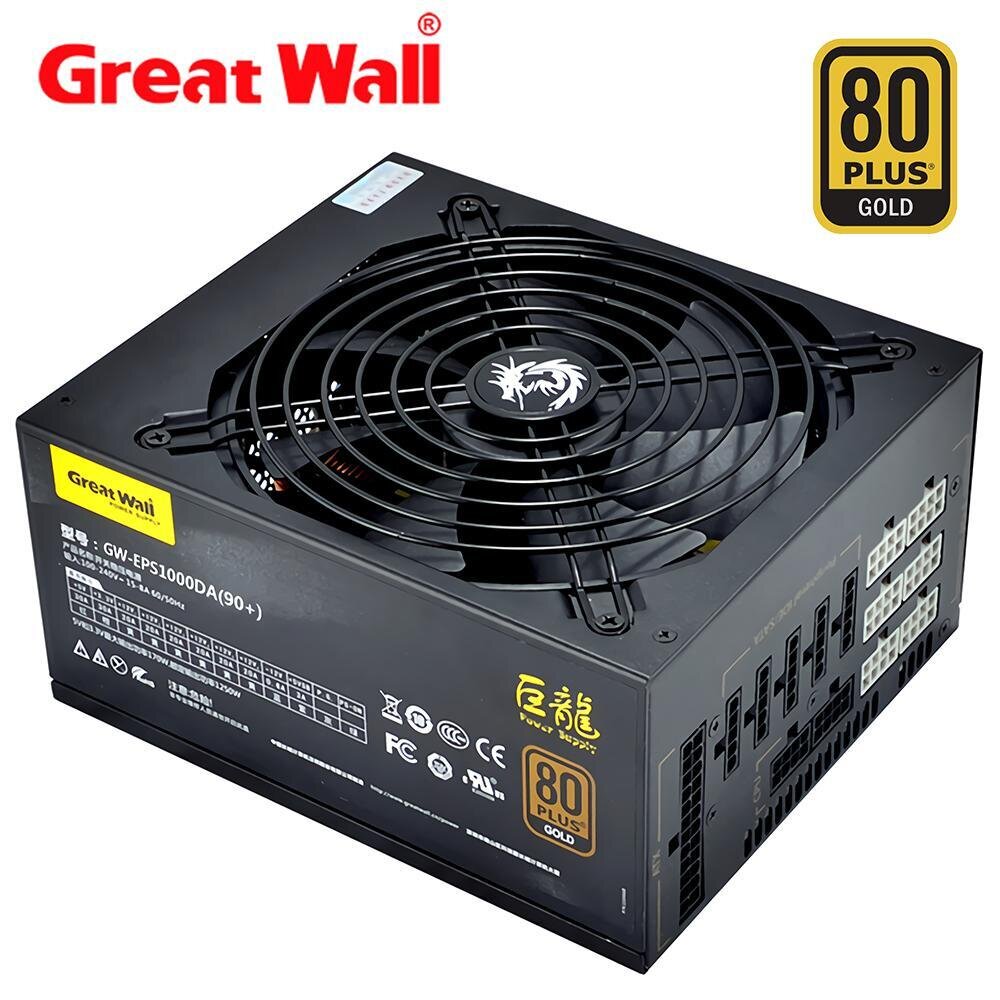 GREAT WALL 1000W PSU 12V 80 Plus Gold (Full Modular)