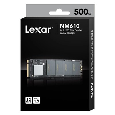 Lexar NM610 500GB M.2 2280 NVMe (2100 MB/s)