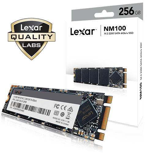 Lexar NM100 128GB M.2 2280 SATA III (6Gb/s) (520MB/s)