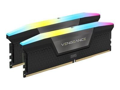 Corsair VENGEANCE RGB PRO SL 32GB (2x16) 6400MHz DDR5 (CL 36) BLACK