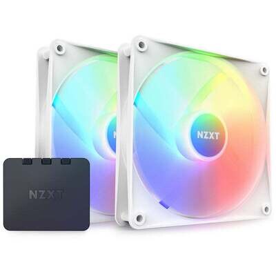 NZXT F140 RGB Core Twin Pack (WHITE)