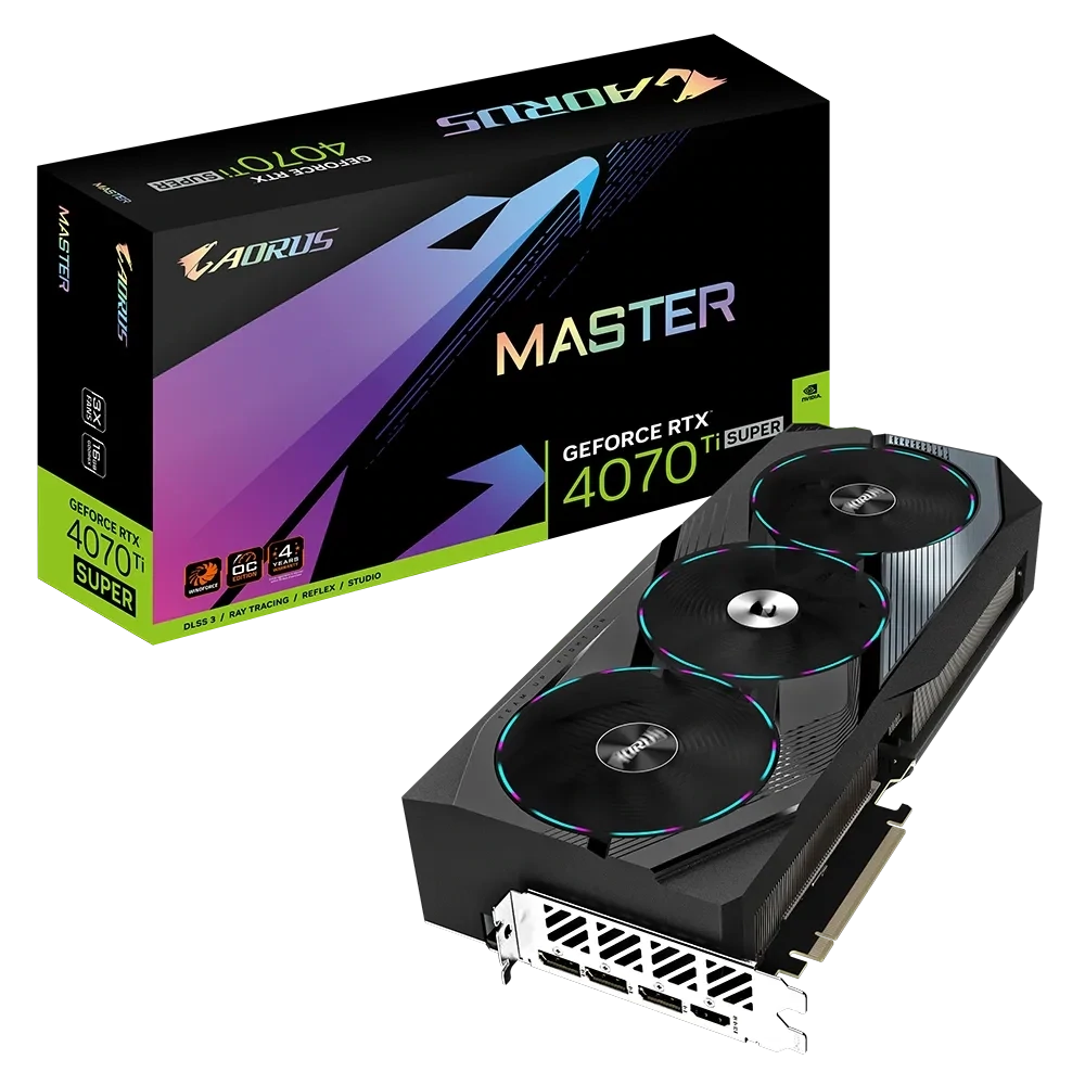 Gigabyte AORUS RTX 4070 Ti SUPER MASTER 16G (GV-N407TSAORUS M-16GD)