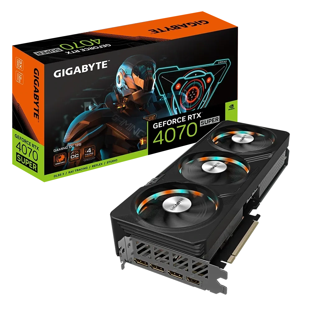 Gigabyte GeForce RTX 4070 SUPER GAMING OC 12G (GV-N407SGAMINGOC-12GD)