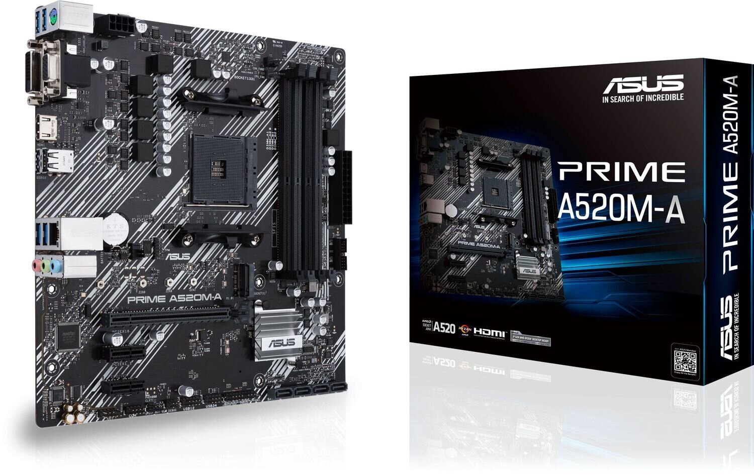 Asus Prime A520M-A (AM4, DDR4, mATX)