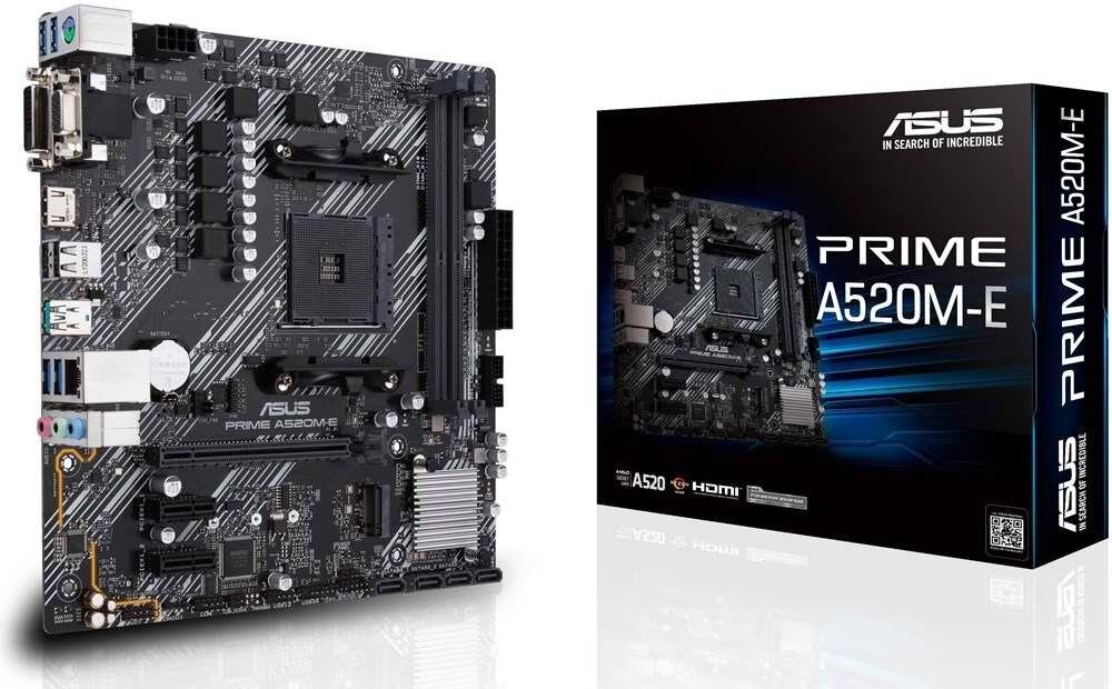 Asus Prime A520M-E (AM4, DDR4, mATX)