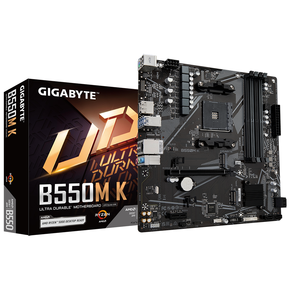 Gigabyte B550M K (rev. 1.0) (AM4, DDR4, mATX)