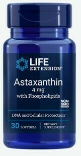 Astaxanthin 4mg w/Phospholipids (30 softgels) Astaxanthin 4mg w/Phospholipids (30 softgels)