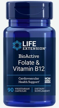BioActive Folate & Vitamin B12 (90 veg.
caps) BioActive Folate & Vitamin B12 (90 veg.
caps)