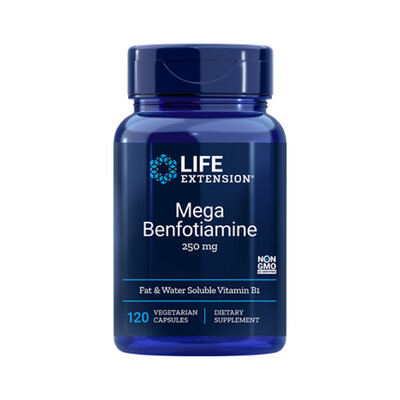 Mega Benfotiamine (B1) 250mg (120 veg. caps) Mega Benfotiamine (B1) 250mg (120 veg. caps)