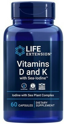 Vitamin D and K with Sea-Iodine™ (60 capsules) Vitamin D and K with Sea-Iodine™ (60 capsules)