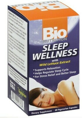 SLEEP WELLNESS W/ WILD LETTUCE EXTRACT (60 VEG.CAPS) SLEEP WELLNESS W/ WILD LETTUCE EXTRACT (60 VEG.CAPS)