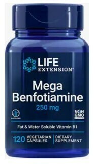 Mega Benfotiamine (B1) 250mg (120 veg. caps) Mega Benfotiamine (B1) 250mg (120 veg. caps)