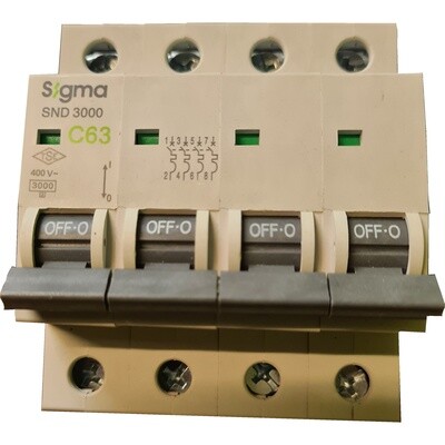 Sigma Circuit Breaker C32 4 Pole