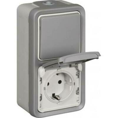 Legrand socket dubbel vertical Splashwaterproof