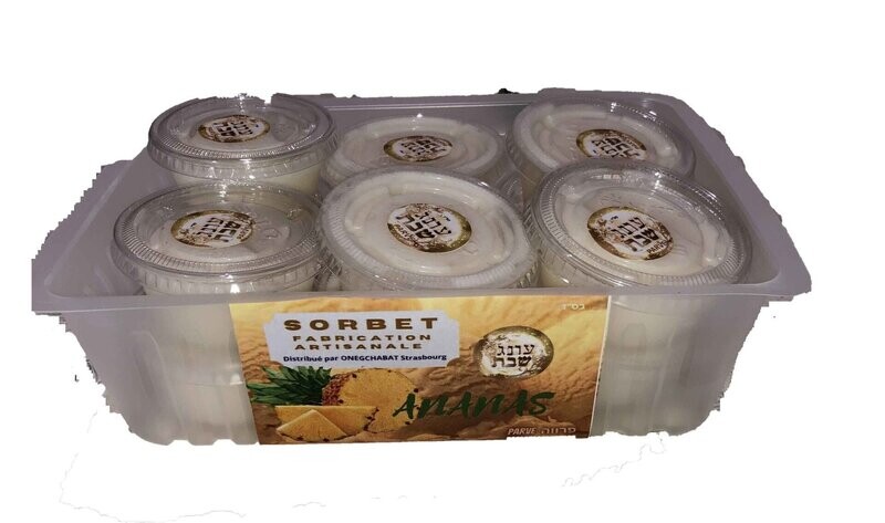 Sorbet en part individuelle divers goûts 100 % fruits Lot de 12 Sorbet en part individuelle divers goûts 100 % fruits Lot de 12