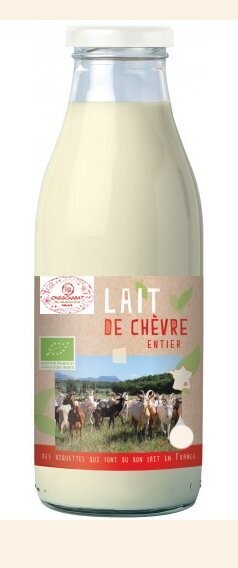 LAIT DE CHEVRE  ENTIER  BIO 250 ml