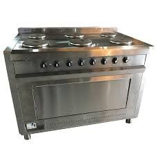 Cocina industrial de 6 hornallas a gas/súper gas con horno