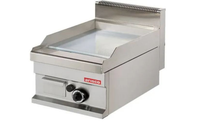 Plancha 400 x 700 x 290 mm. A gas en acero inoxidable Arisco