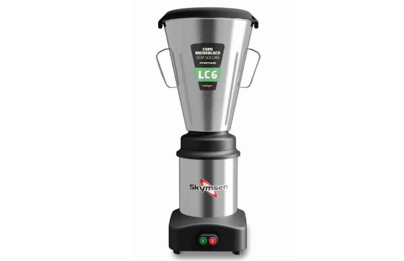 Licuadora comercial baja rotación. De acero inoxidable 6 lts  Skymsen