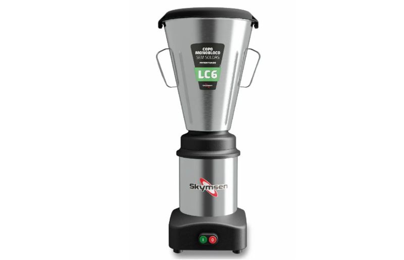 Licuadora comercial baja rotación. De acero inoxidable 6 lts  Skymsen