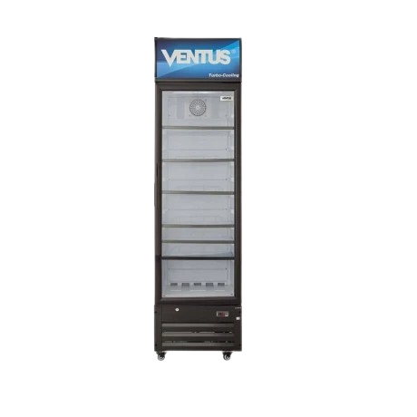 Expositor Ventus vertical una puerta de vidrio 290 litros