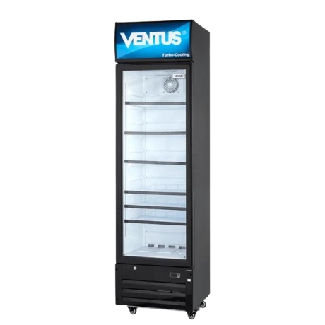 EXPOSITOR VERTICAL VENTUS UNA PUERTA DE VIDRIO  290 LITROS MOD: (LG-290TC)