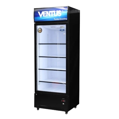 Expositor Ventus vertical puerta vidrio 500lts