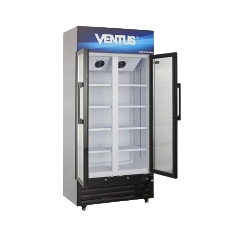Expositor Ventus vertical 2 puerta vidrio 550lts