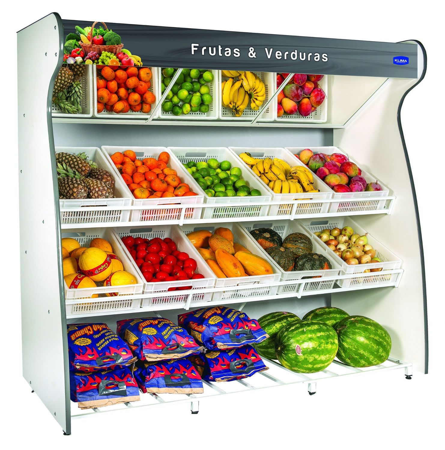 Frutera 15 Cajones con espejo Klima