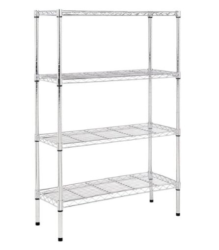 ESTANTERIA CROMADA KUMA 4 estantes  MODELO: EC120  MEDIDAS: 1200*45*2000
