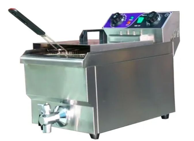 FRITADOR FLAMEMAX  6.8lts 1 canasto c/canilla de desagote HEF-131