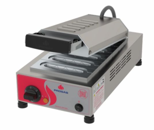 Crepera PROGAS  eléctrica para 6 crepes suizo. Consumo 1,3Kw/h.