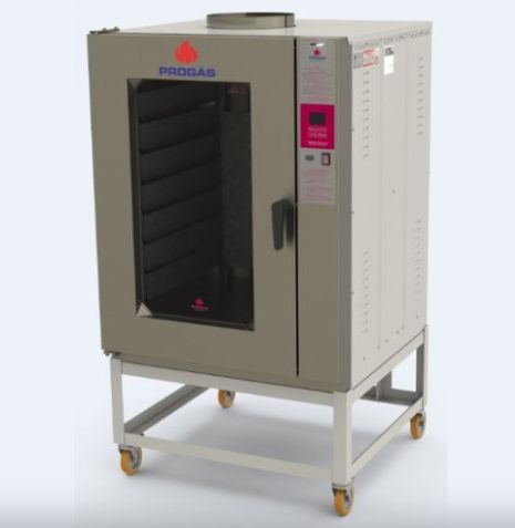 HORNO  TURBINADO A GAS. Cap 8 band 58 x 68cm8 band. (Cons 1,1 kg/h)
