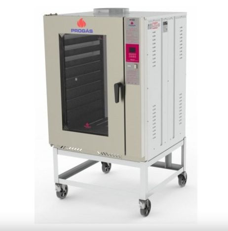 HORNO PROGAS  TURBINADO A GAS. Cap 10 band 58 x 68cm10 band. (Cons 1,6 kg/h)