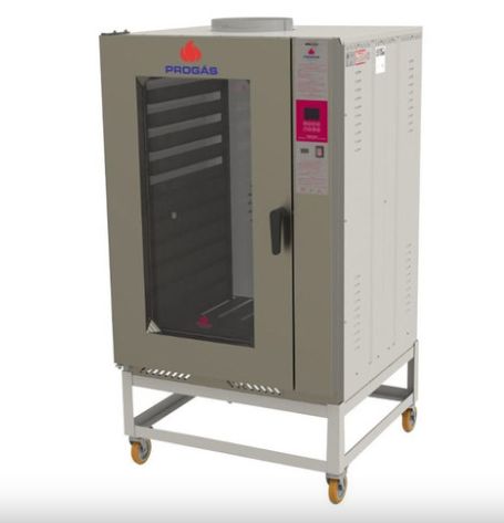 HORNO PROGAS TURBINADO A GAS. Cap 12 bandejas. (Cons 1,8 kg/h)