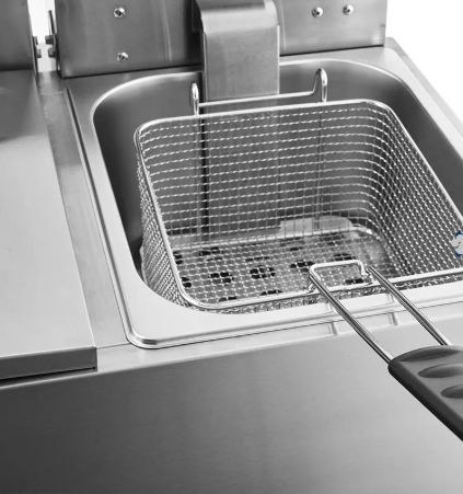 FRITADOR ELECTRICO VENTUS  DE MESA 2 CANASTOS 6 LTS  c/u inox MOD: (VFS-062)