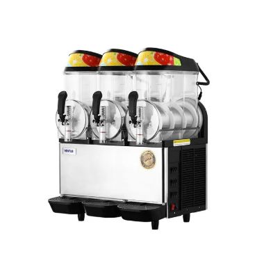 MAQUINA DE GRANIZADO 3 CUBAS VENTUS 12lts c/u con cenefa MOD VG-123A