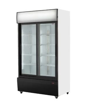 EXHIBIDOR VERTICAL  VENTUS 2 PTAS CORREDIZAS 800LTS MOD: VC-800L