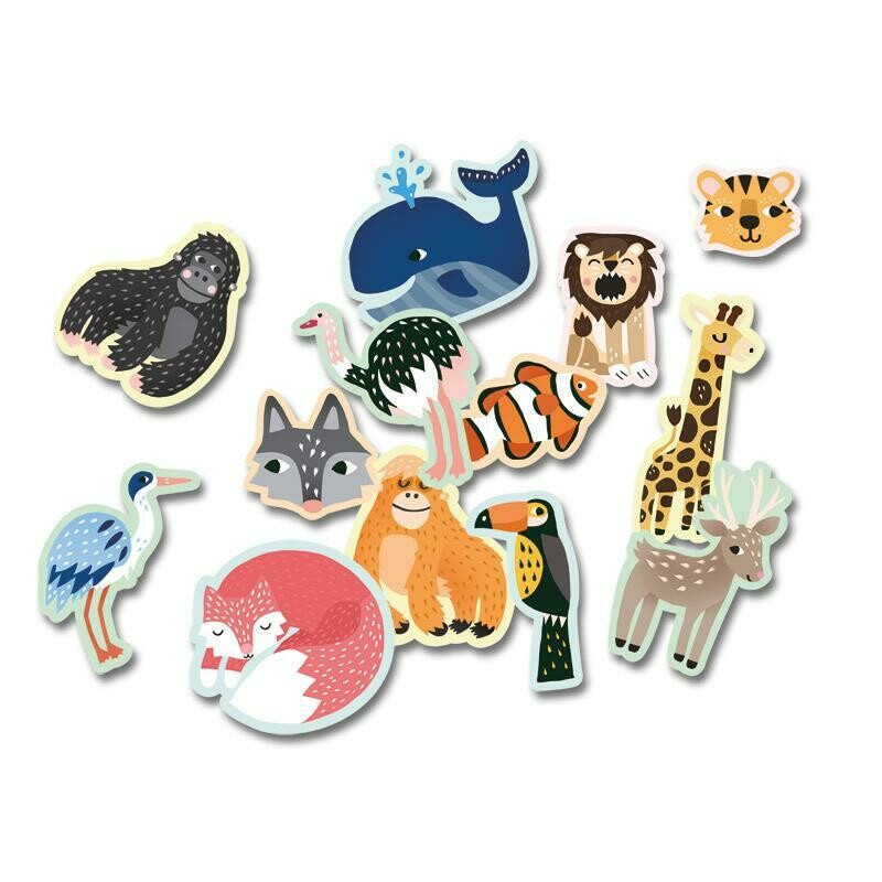 Mi pequeño estuche de gomets de animales salvajes